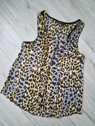 Moderný leopardí top / tielko s vzorom, m
