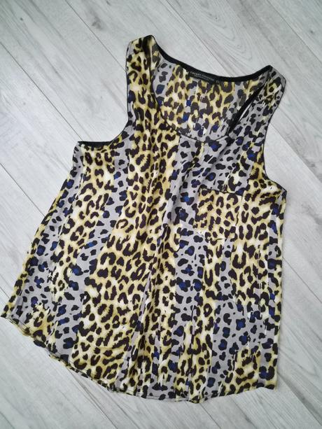 Moderný leopardí top / tielko s vzorom, m