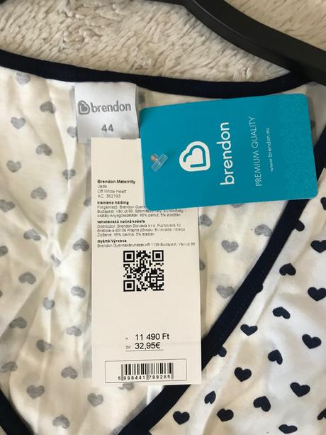 Nočná košeľa na dojčenie, brendon,44