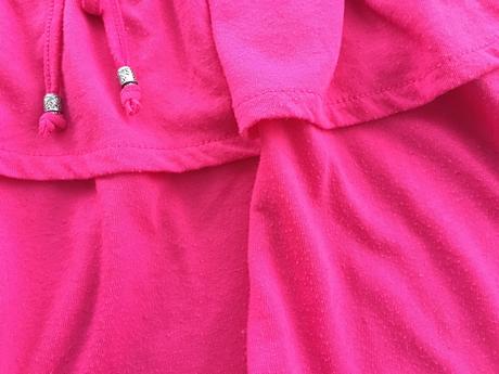 Ruzova volanova suknicka, reserved,122