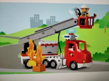 Lego duplo hasičské auto, 
