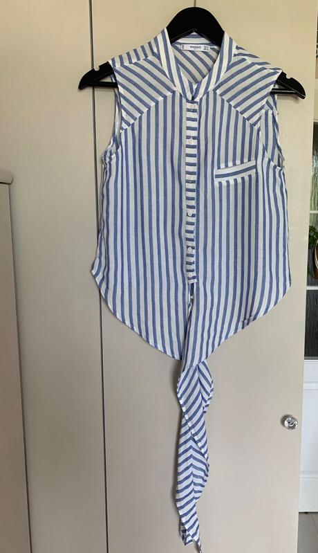 Blúzka so zaväzovaním, mango,xs