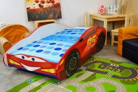 Detská posteľ auto+rošt,matrac, šírka (cm): 80,dĺžka (cm): 160