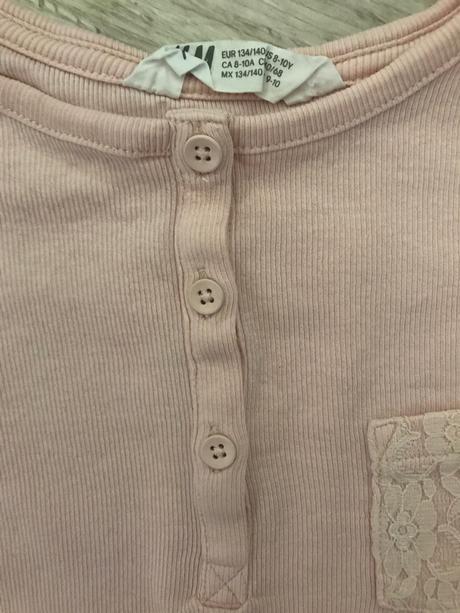 Tričko ružové 8-10 rokov, h&m,134