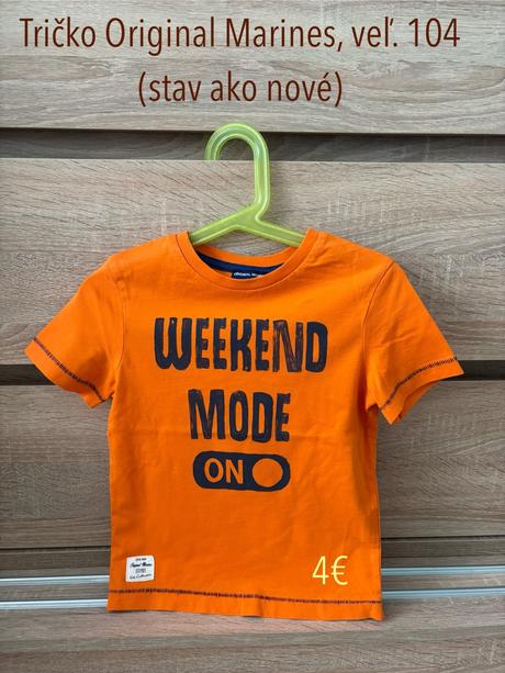 Tričko original marines, veľ. 104/110, original marines,104