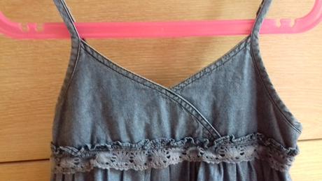 Rifľové šaty, h&m,122