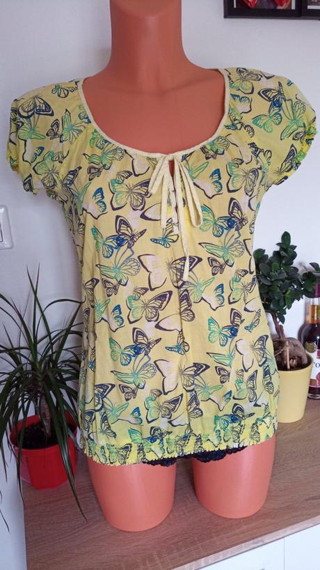 Ležérna voľná blúzka v.34-36-38,xs-s-m, tom tailor,36