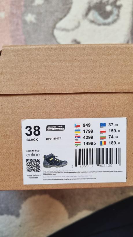 B3416 topánky zateplené, sprandi,38