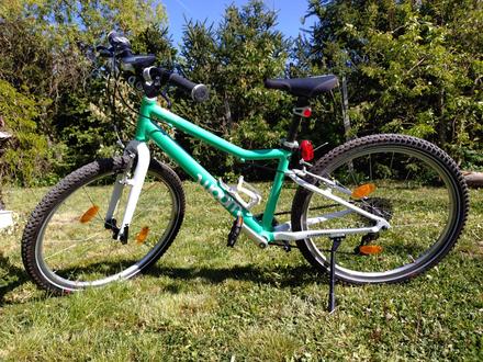 Ultraľahký detský bicykel woom 5 mint green, woom,24