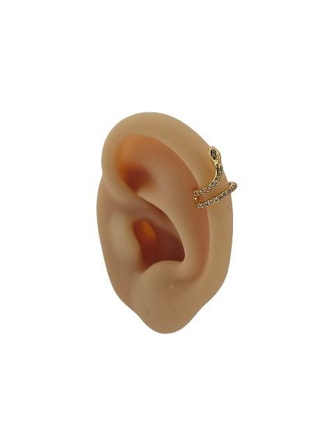 Pozlátená náušnica had, 