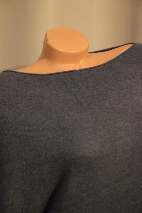 Šedý vlnený sveter, l, l