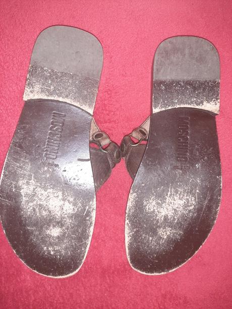 Moschino kožené šlapky., moschino,44