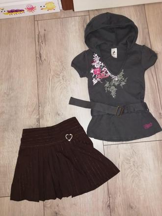 Tričko, suknička, c&a,110