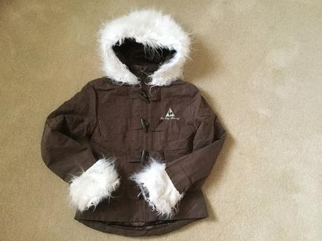 122/128 prechodna zateplena bunda, 122