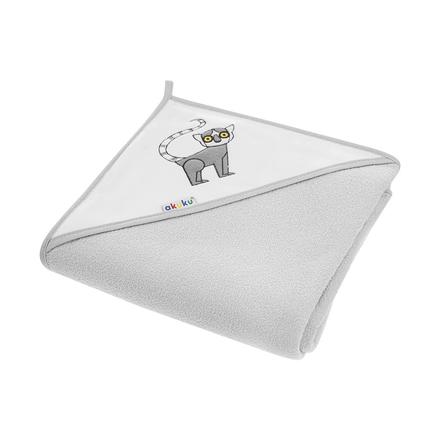 Akuku detská osuška 80x80 šedá lemur,