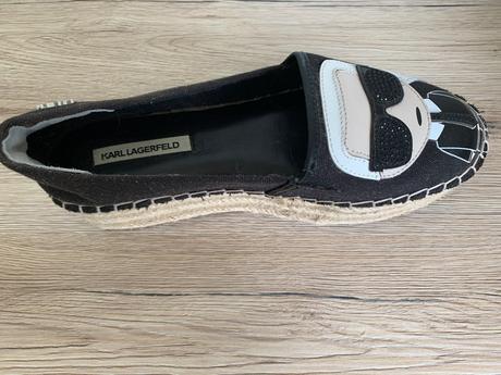 Espadrilky karl lagerfeld - kl80311 black lthr/tex, karl lagerfeld,38