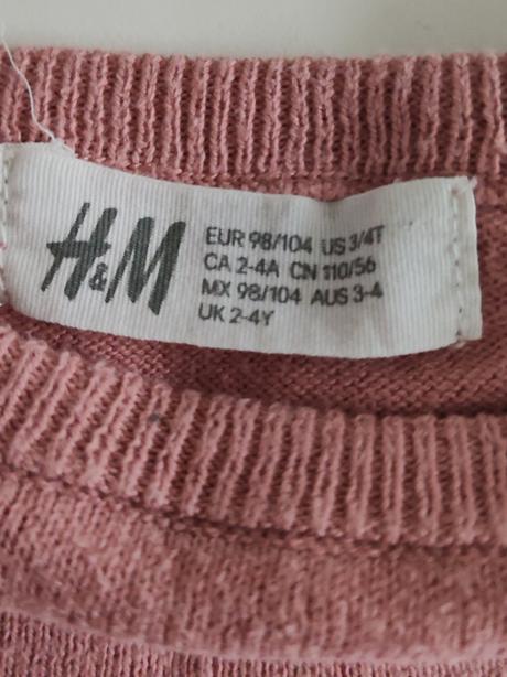 Tenší svetrík, h&m,98