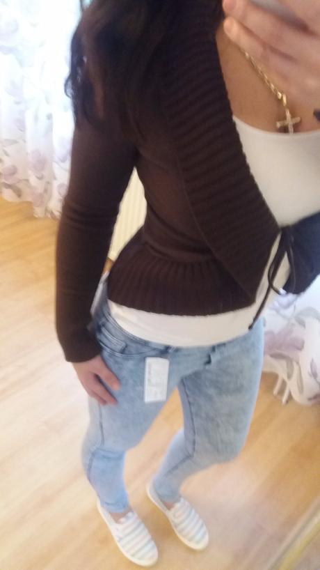 Hnedý svetrík/cardigán, s