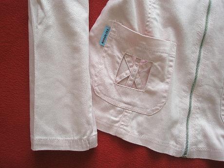 Svetloružová bunda veľ. 152, 152