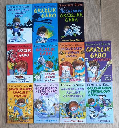 Knižky, séria 11 ks knižiek, grázlik gabo, 