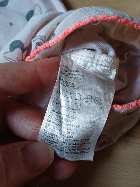 Letné bavlnené pyžamko v.74/ 6-9mesiacov, h&m,74