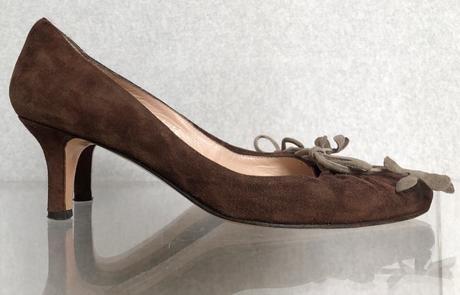 Kožené semišové lodičky, 36