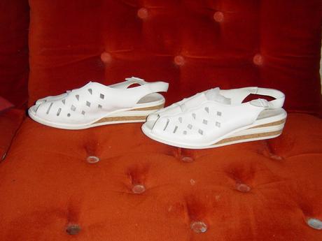 Dámske sandále biele, 41