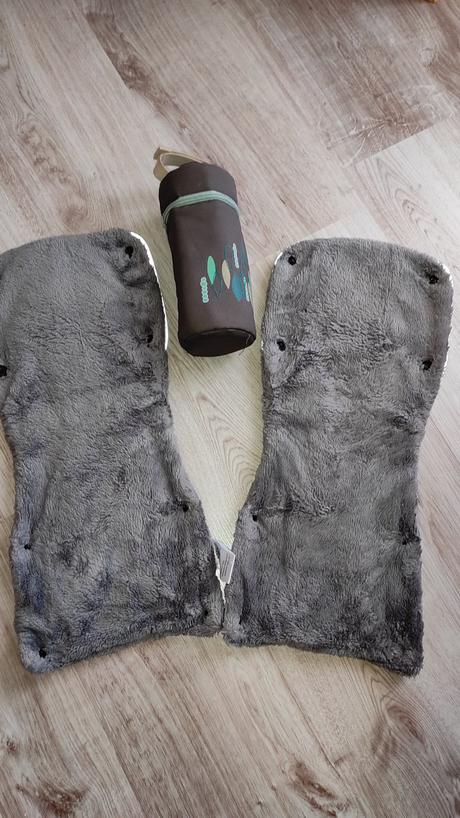 Rukávniky na kočík + termo obal na fľašu, little angel®