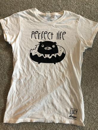 Lucypug tričko perfect life, m