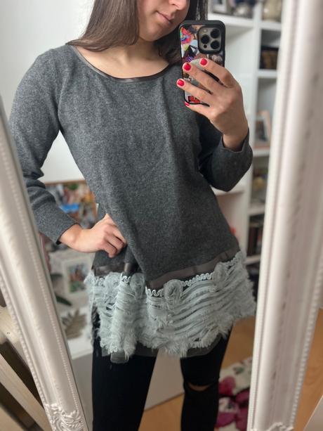 C&a kašmírový predĺžený sveter, c&a,l