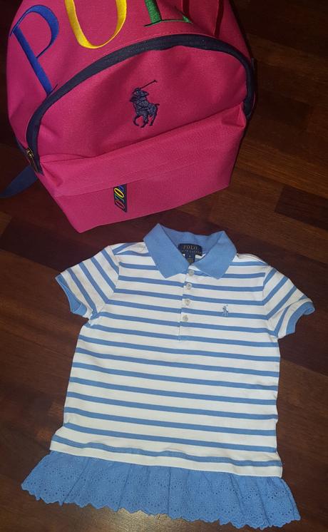 Dievčenské pásikavé tričko ralph lauren vel. 6, ralph lauren,116