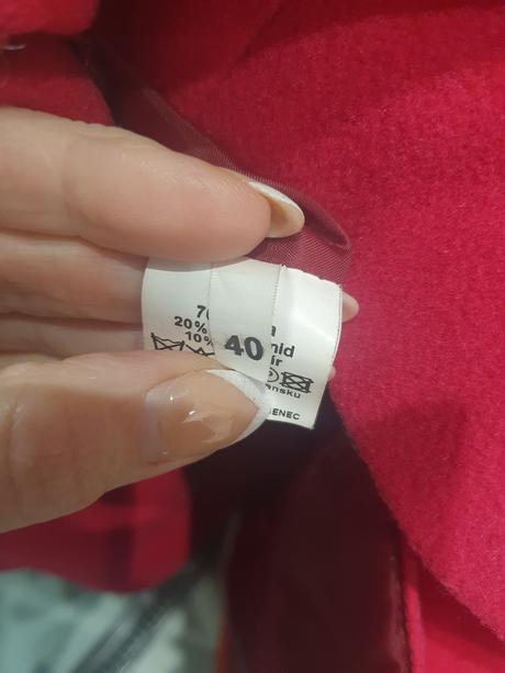 Odemat senec rúžový flaušový kabát, 40