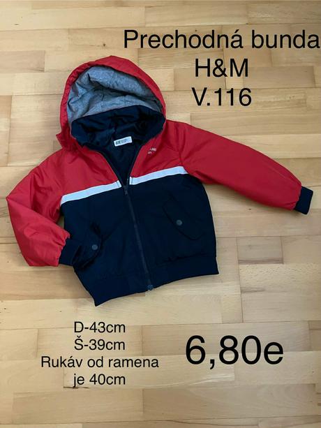 Prehodná bunda, h&m,116