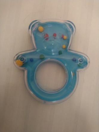 Hrkálka modrý macko, 12 cm, 