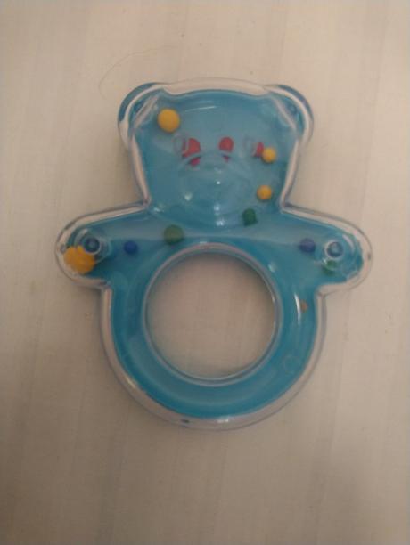 Hrkálka modrý macko, 12 cm, 