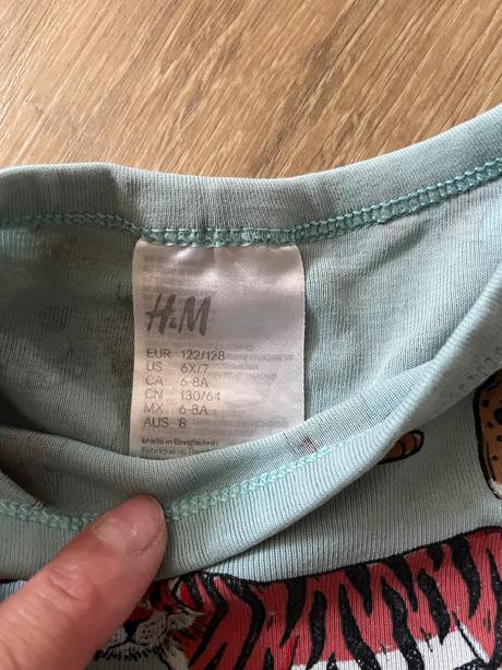 Top stav 3 kusy h&h pyzamka 122-128, h&m,128