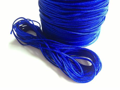 Shamballa šnúrka nylonová 1 mm - kráľovská modrá, 