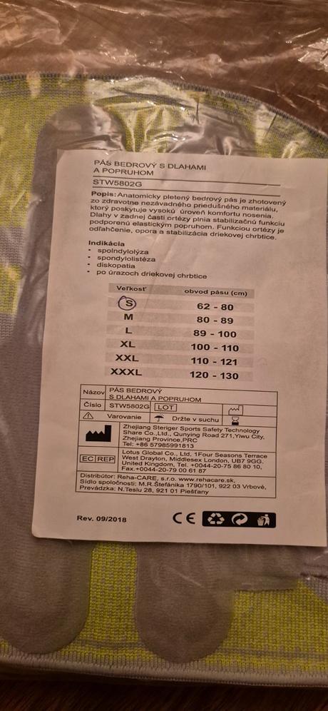 Anatomický bedrový pás, 