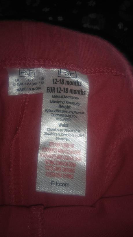 Dievčenské tričko s kvietkami a legíny f&f, f&f,86