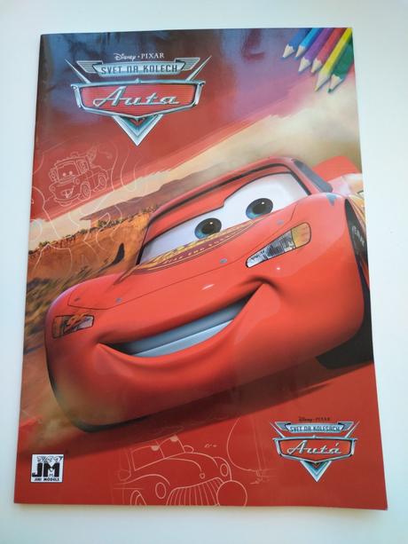Vymaľovanky, zošit s aktivitami disney autá, 
