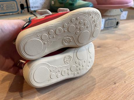 Affenzahn barefoot plátenky cotton fox - red, affenzahn,21 / 22 / 30 / 32