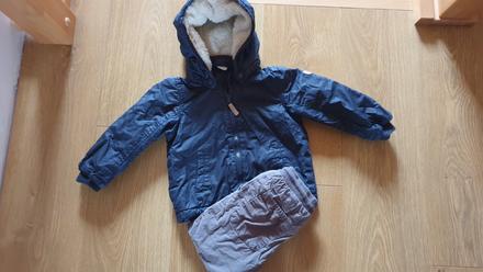 Prechodná bunda h&m a podšité nohavice zara, zara,86