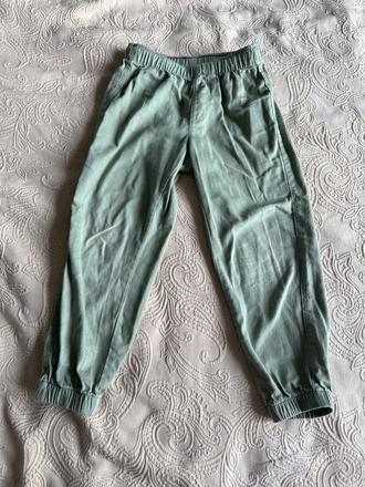 Tenke zelene nohavice, h&m,116