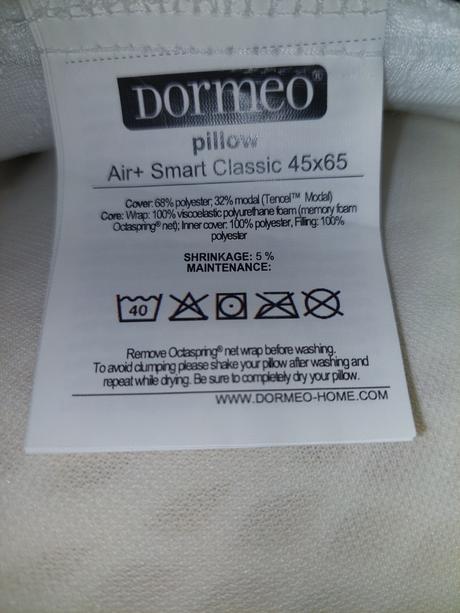Dormeo air+smart classic vankúš, šírka (cm): 65