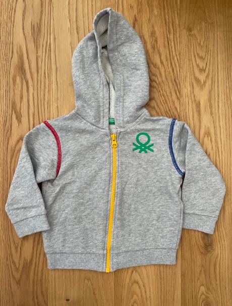 Benetton mikina s kapucnou, benetton,80