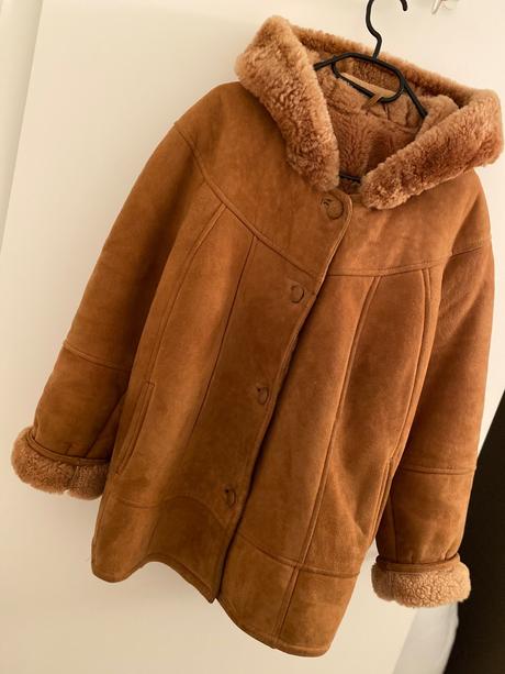 Vintage kožuch z pravej kože, 