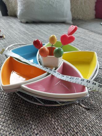 Veselé servírovanie misky (+napichovacky),