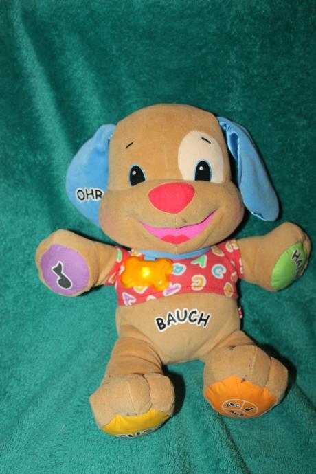 Psík fisher price - v nemčine, 