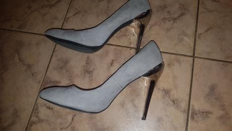 Zara lodičky,stieborny podpatok, zara,40