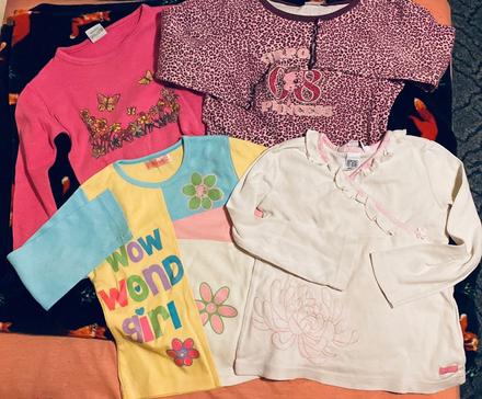 Trička 4 kusy na 3-4 roky 104, 104